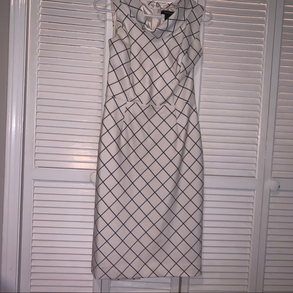 WHBM window pane dress